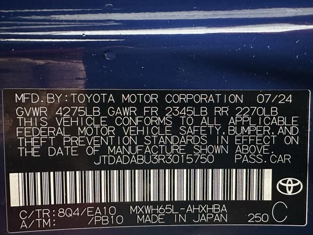 used 2024 Toyota Prius car, priced at $32,995
