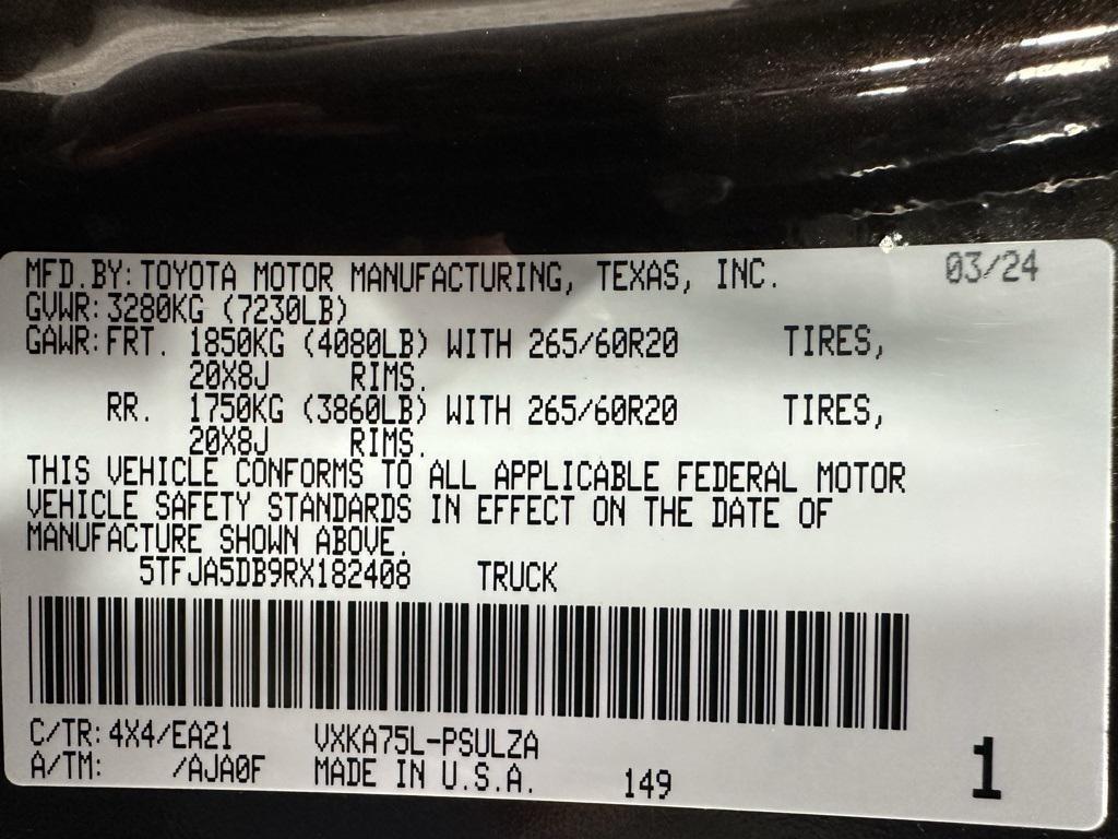 used 2024 Toyota Tundra car