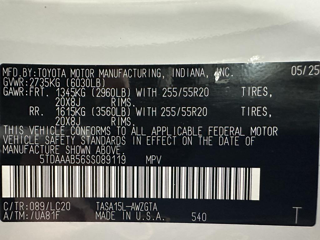 used 2025 Toyota Grand Highlander car, priced at $48,495