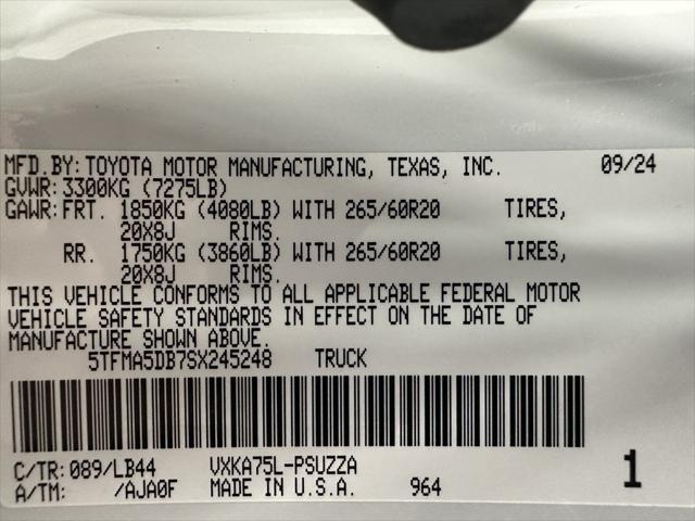 used 2025 Toyota Tundra car, priced at $61,495
