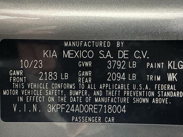 used 2024 Kia Forte car, priced at $16,795