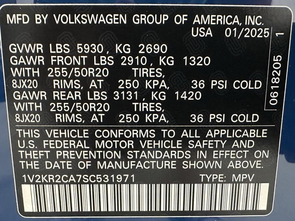 used 2025 Volkswagen Atlas car, priced at $36,495