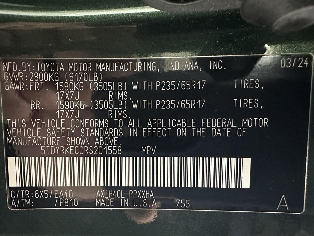 used 2024 Toyota Sienna car, priced at $43,495