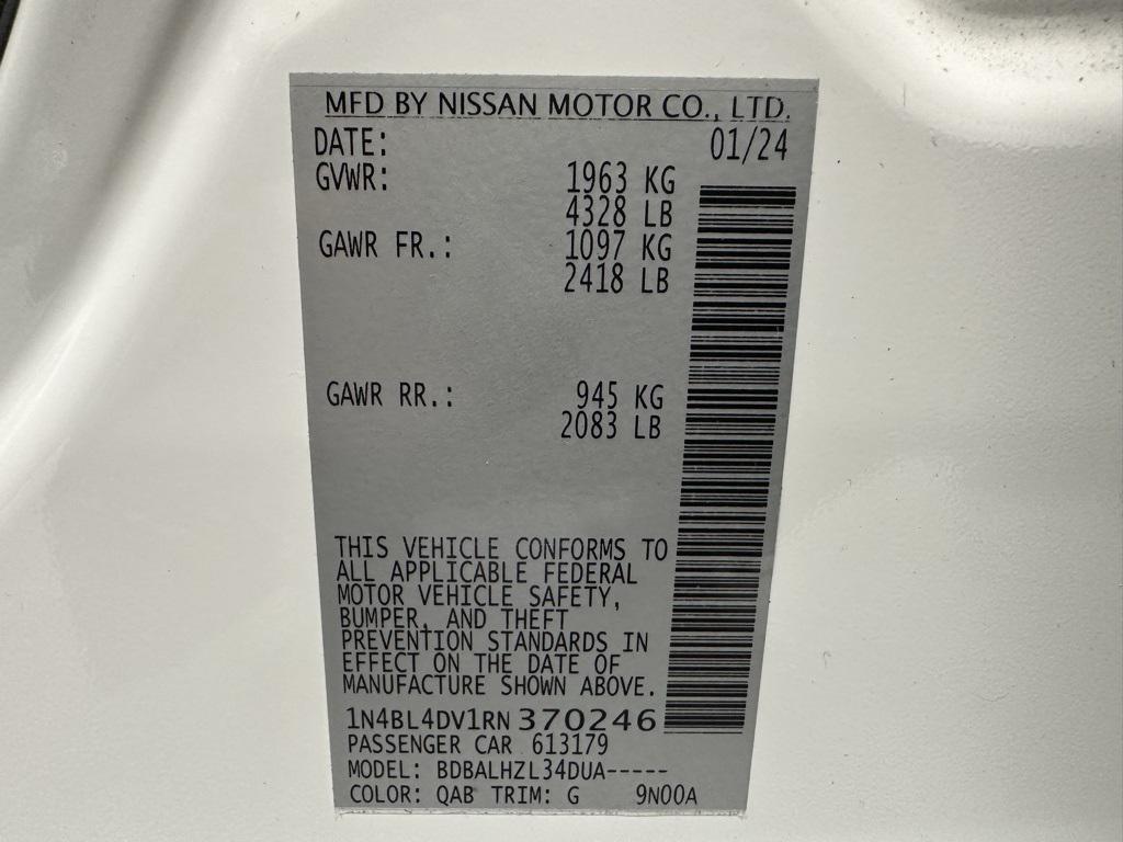 used 2024 Nissan Altima car, priced at $19,795