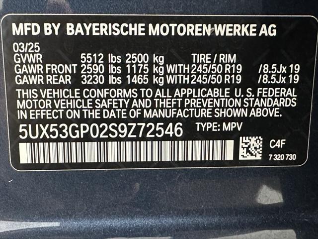 used 2025 BMW X3 car, priced at $49,995