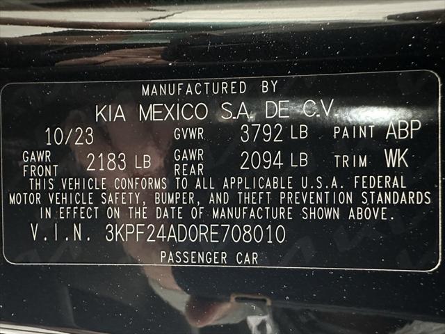 used 2024 Kia Forte car, priced at $17,495