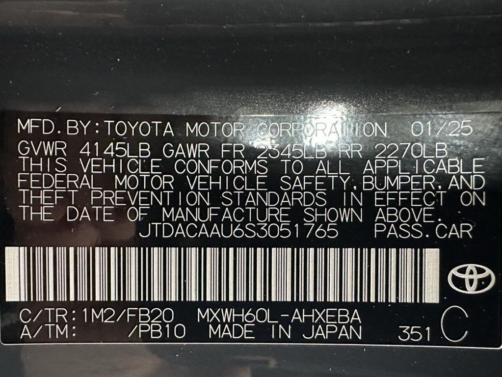 used 2025 Toyota Prius car