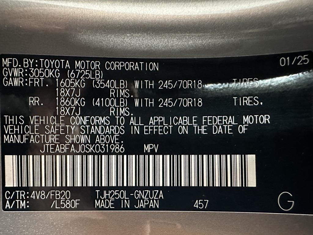 used 2025 Toyota Land Cruiser car