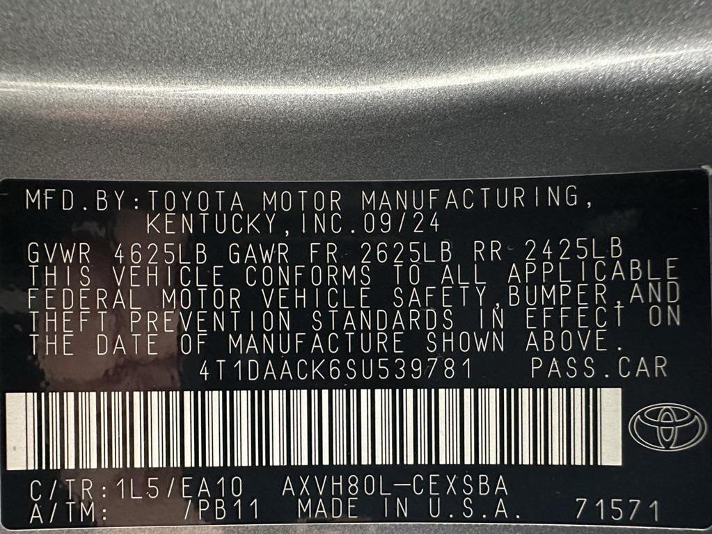 used 2025 Toyota Camry car, priced at $27,495