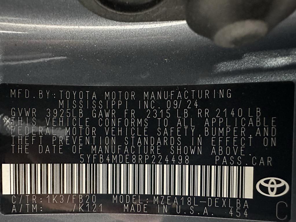 used 2024 Toyota Corolla car, priced at $19,995