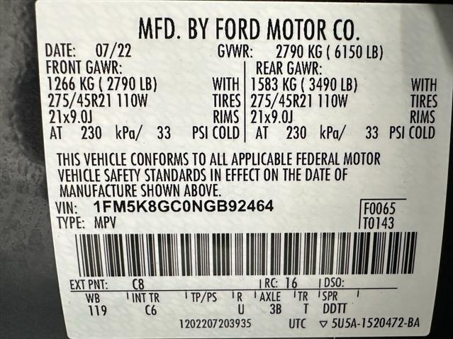 used 2022 Ford Explorer car