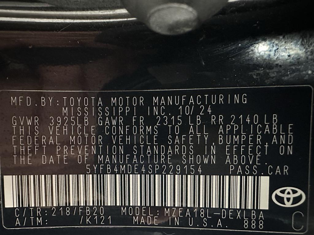 used 2025 Toyota Corolla car, priced at $19,995