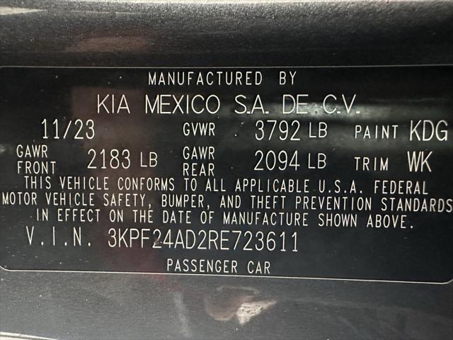 used 2024 Kia Forte car, priced at $16,795