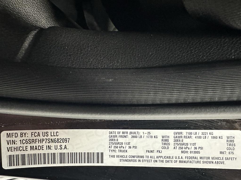 used 2025 Ram 1500 car, priced at $58,495