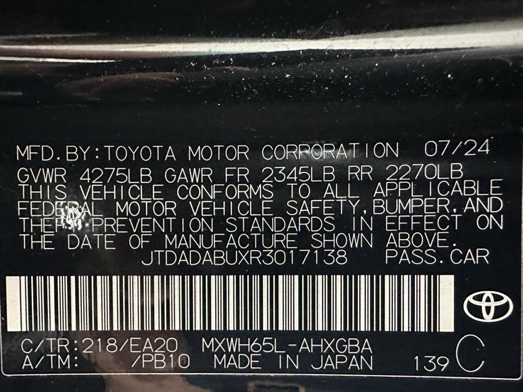 used 2024 Toyota Prius car, priced at $31,495