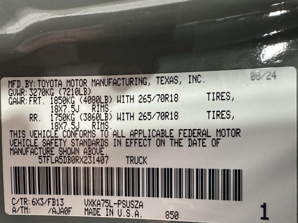 used 2024 Toyota Tundra car, priced at $43,495