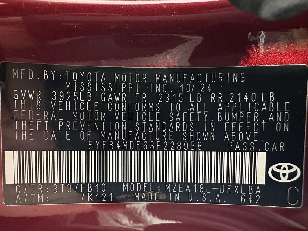 used 2025 Toyota Corolla car, priced at $19,995