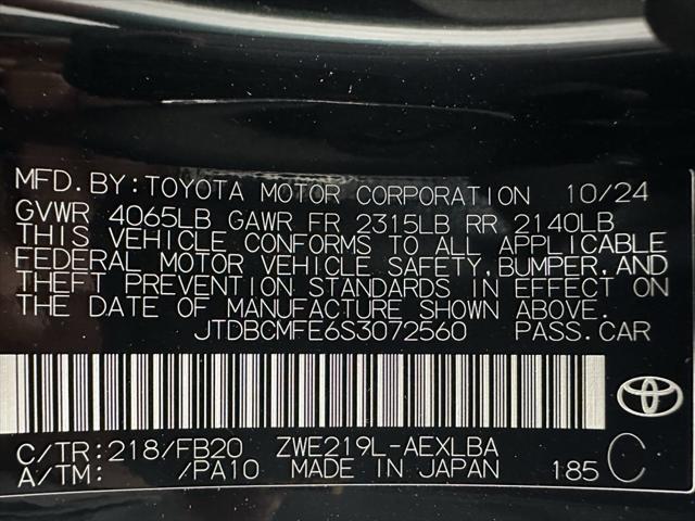 used 2025 Toyota Corolla Hybrid car, priced at $23,995