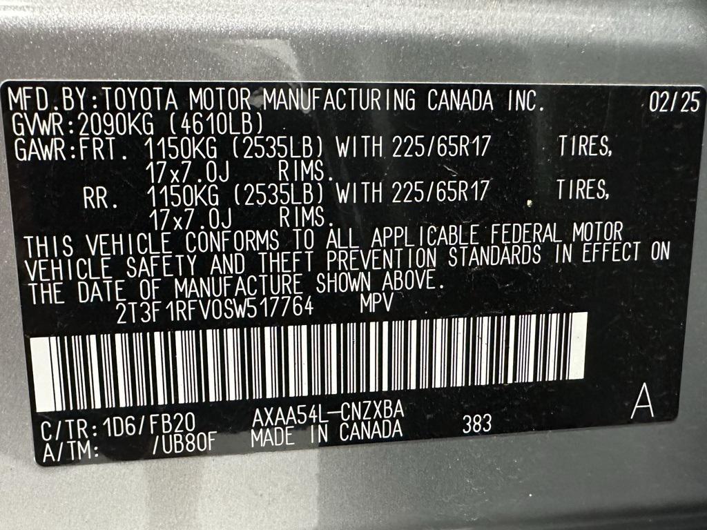 used 2025 Toyota RAV4 car, priced at $29,995