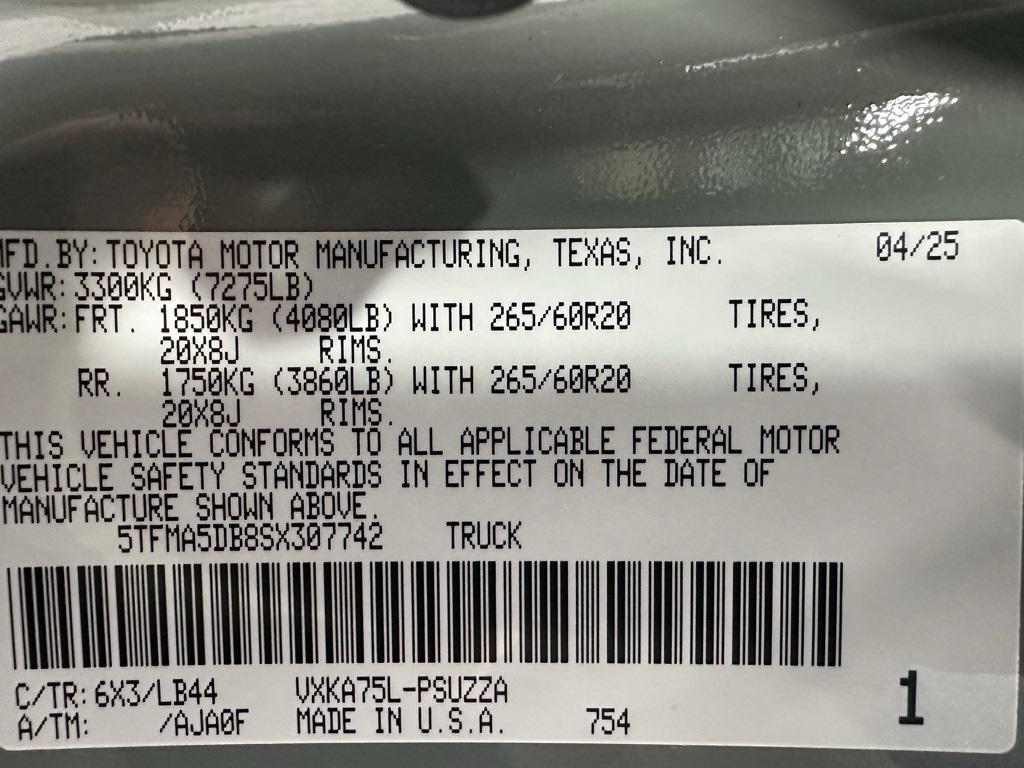 used 2025 Toyota Tundra car, priced at $56,995