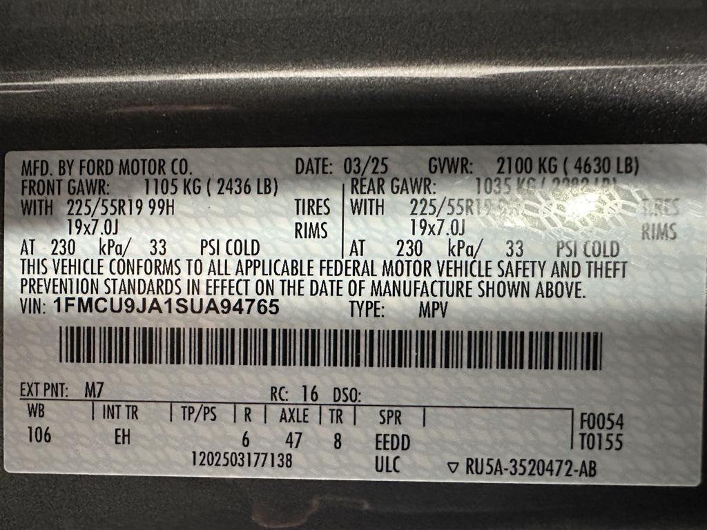 used 2025 Ford Escape car, priced at $29,995