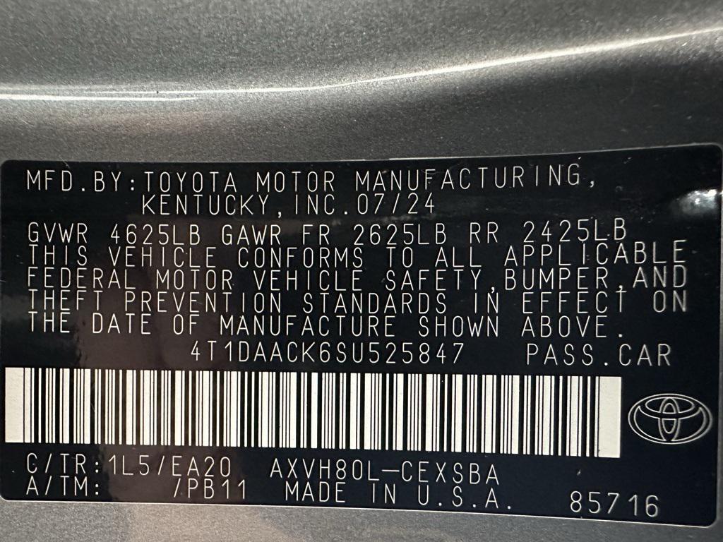 used 2025 Toyota Camry car