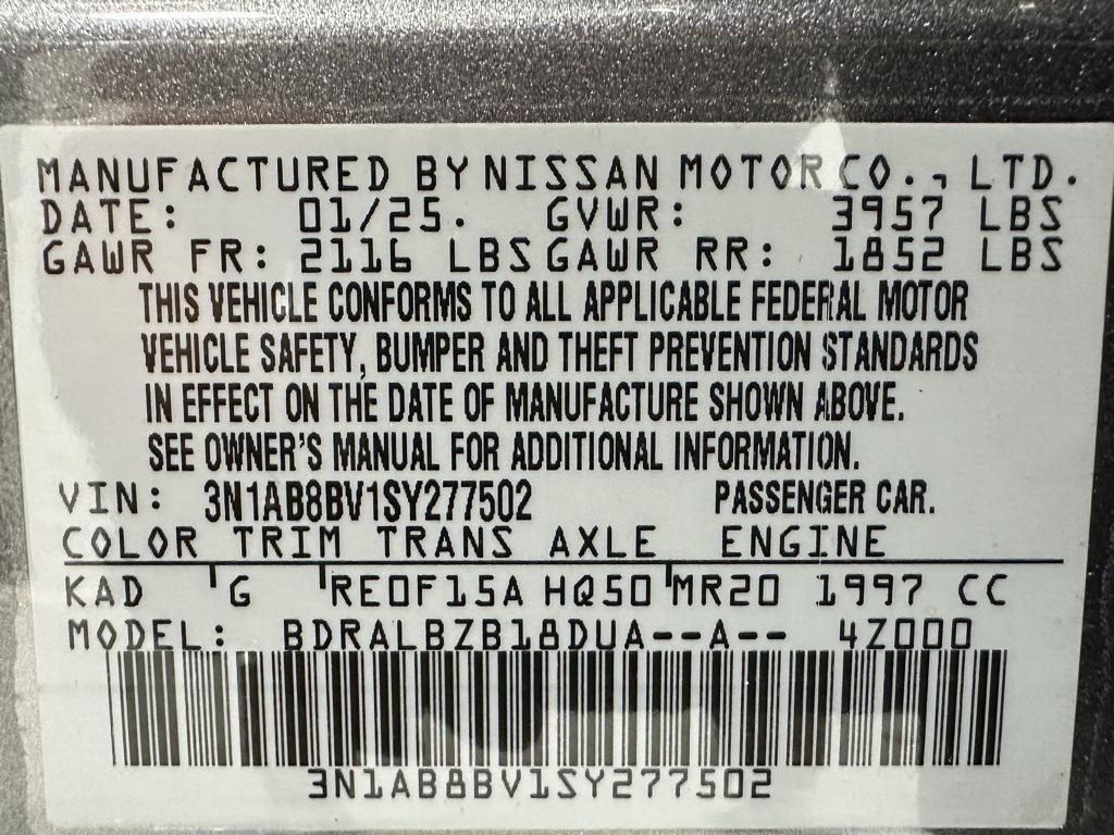 used 2025 Nissan Sentra car, priced at $17,495