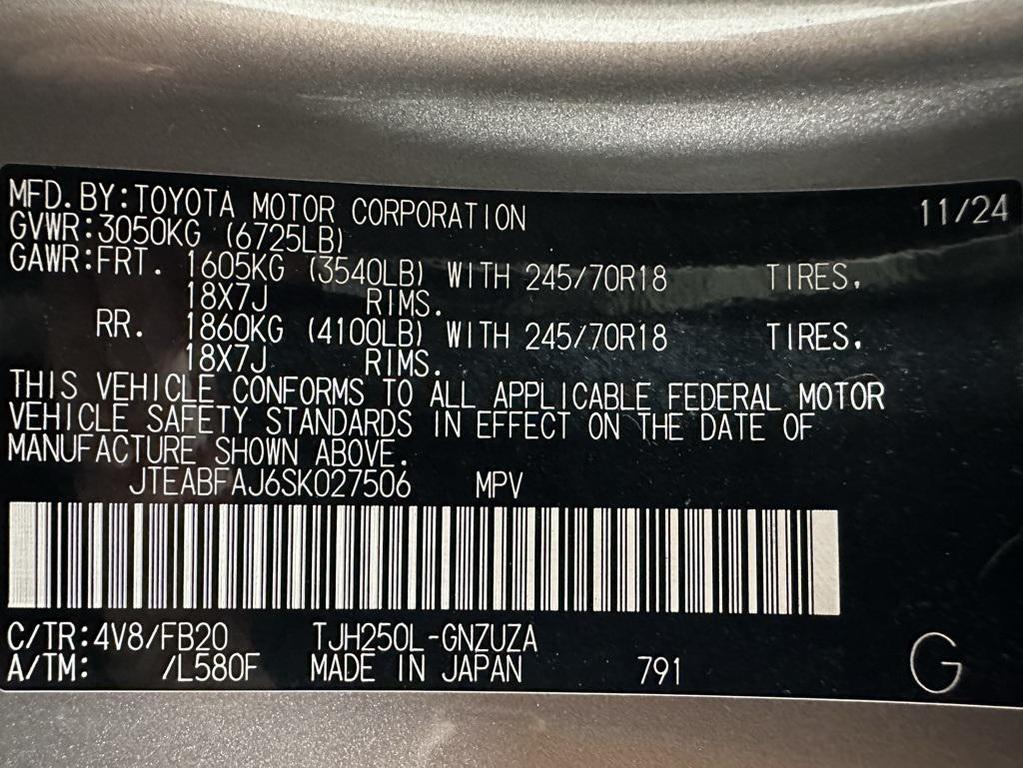 used 2025 Toyota Land Cruiser car, priced at $52,995