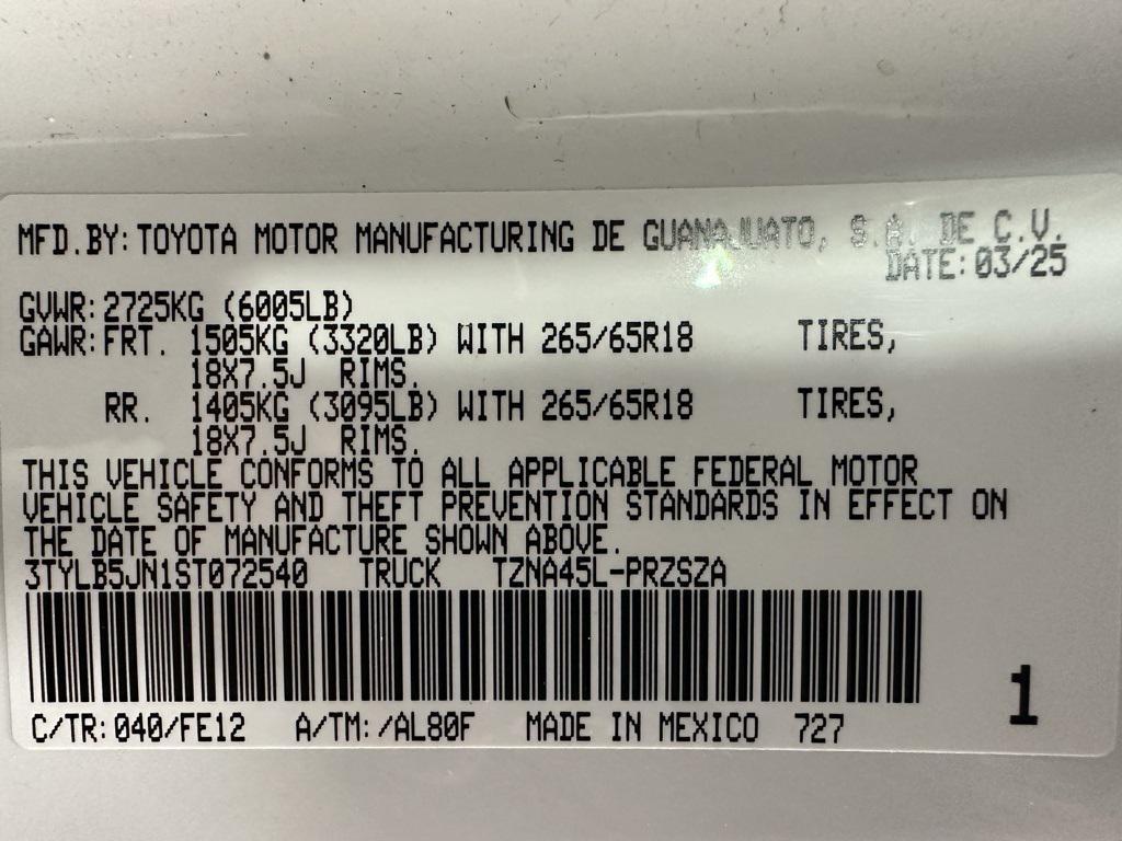 used 2025 Toyota Tacoma car