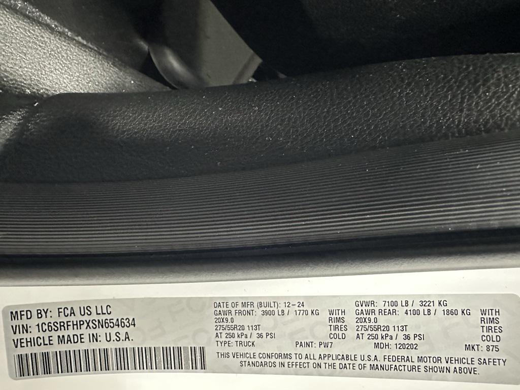 used 2025 Ram 1500 car, priced at $57,995