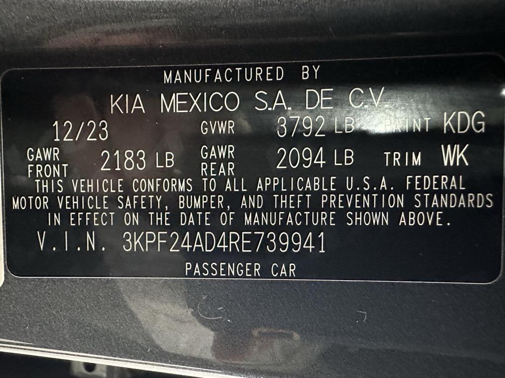 used 2024 Kia Forte car, priced at $16,995