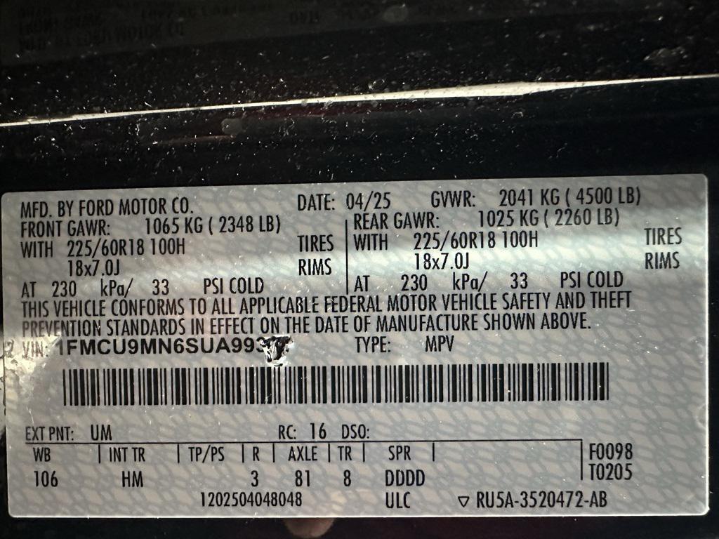 used 2025 Ford Escape car, priced at $24,495