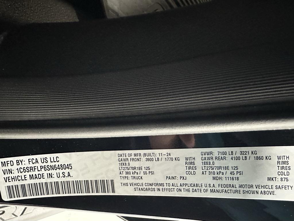 used 2025 Ram 1500 car, priced at $49,995