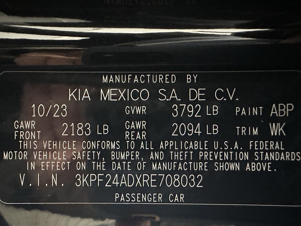 used 2024 Kia Forte car, priced at $17,495