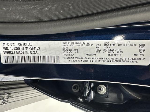 used 2021 Ram 1500 car, priced at $37,995