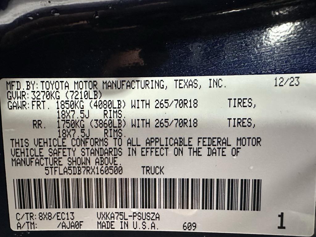 used 2024 Toyota Tundra car, priced at $41,995