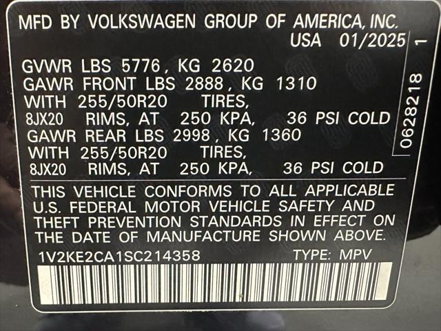 used 2025 Volkswagen Atlas Cross Sport car, priced at $38,995