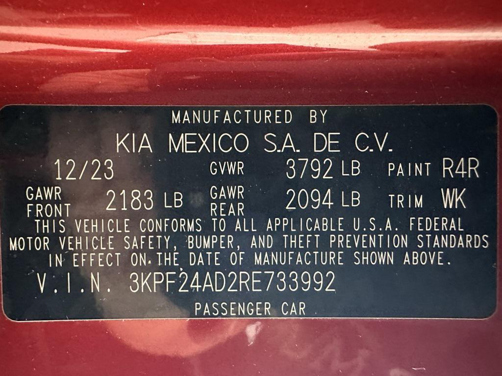 used 2024 Kia Forte car, priced at $15,995