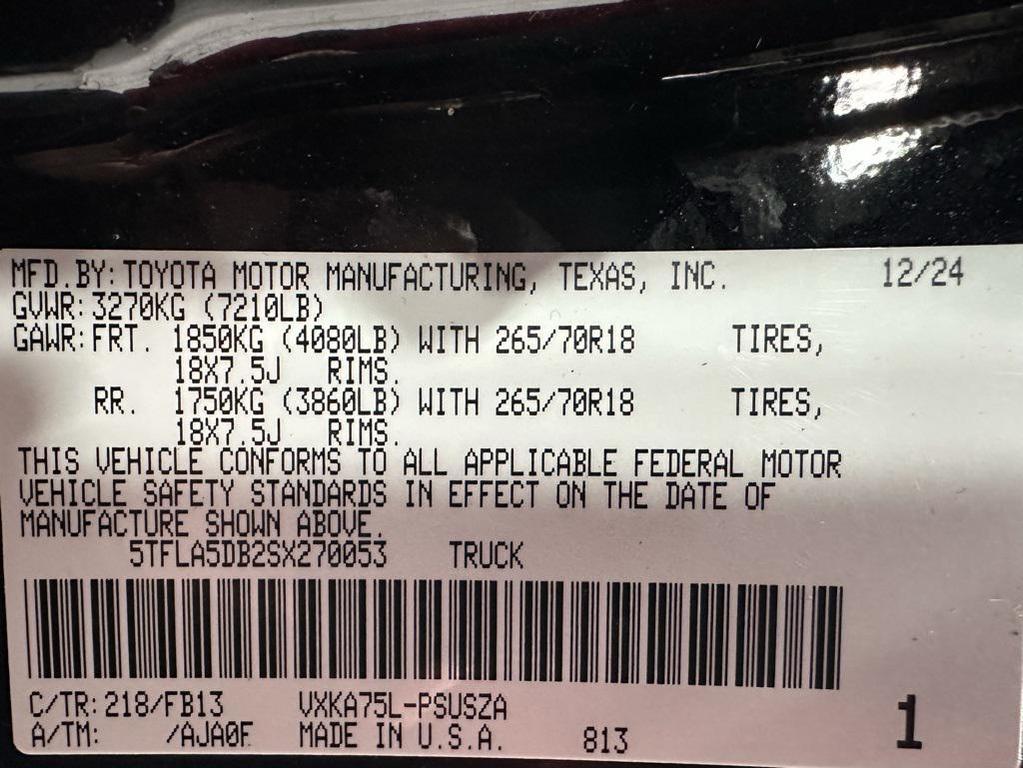 used 2025 Toyota Tundra car, priced at $42,995