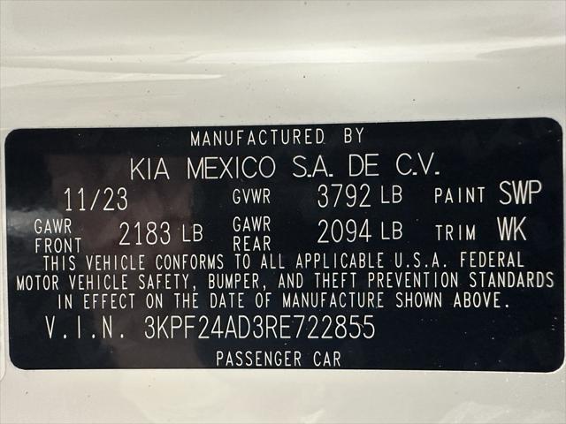 used 2024 Kia Forte car, priced at $16,995
