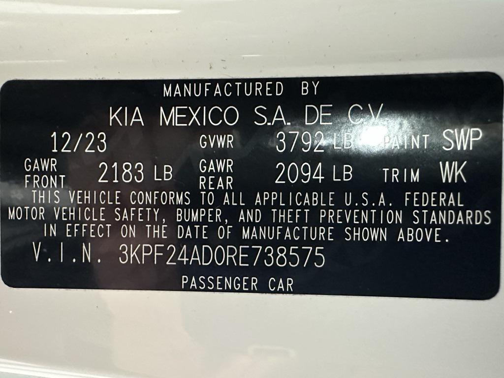 used 2024 Kia Forte car, priced at $16,495