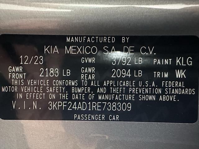 used 2024 Kia Forte car, priced at $16,195