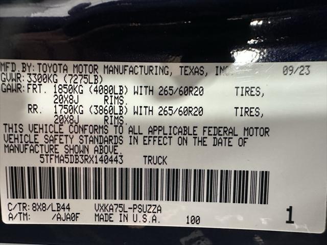 used 2024 Toyota Tundra car, priced at $52,995