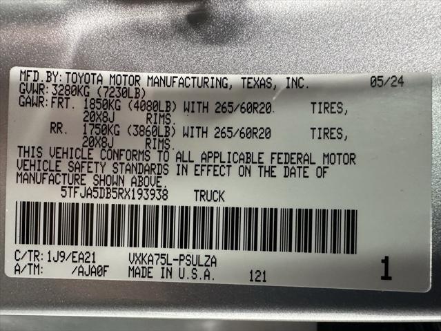 used 2024 Toyota Tundra car, priced at $51,995