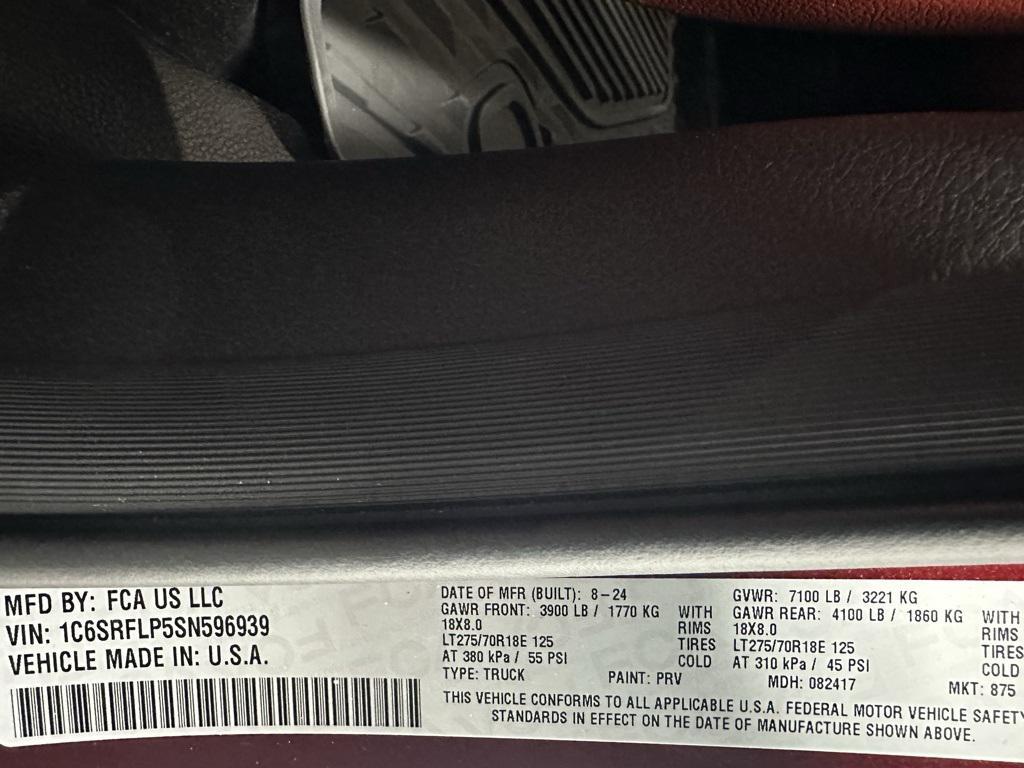 used 2025 Ram 1500 car, priced at $50,995