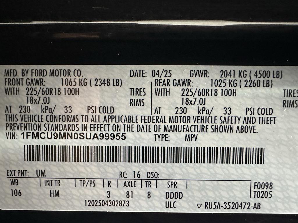 used 2025 Ford Escape car, priced at $25,995