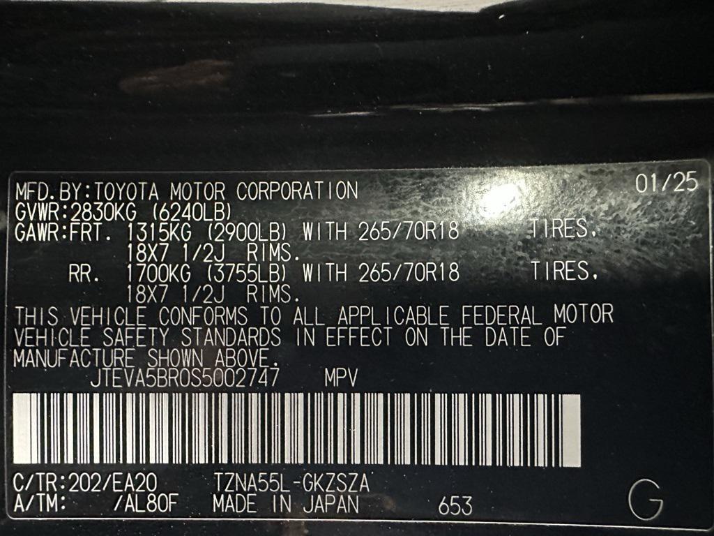 used 2025 Toyota 4Runner car