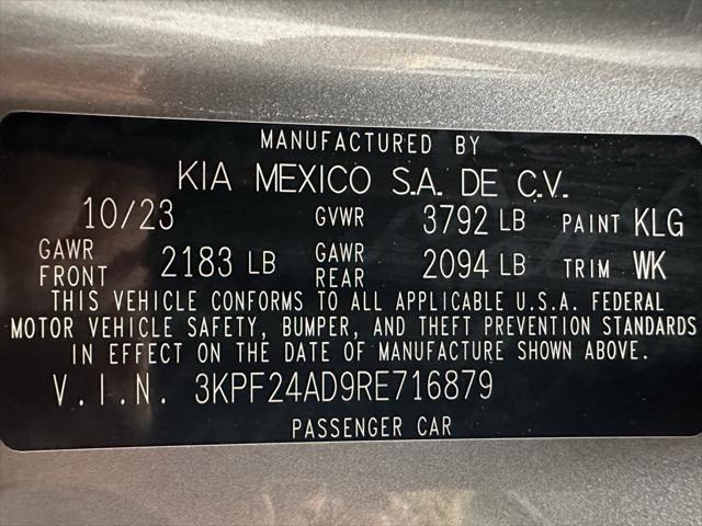 used 2024 Kia Forte car, priced at $17,195