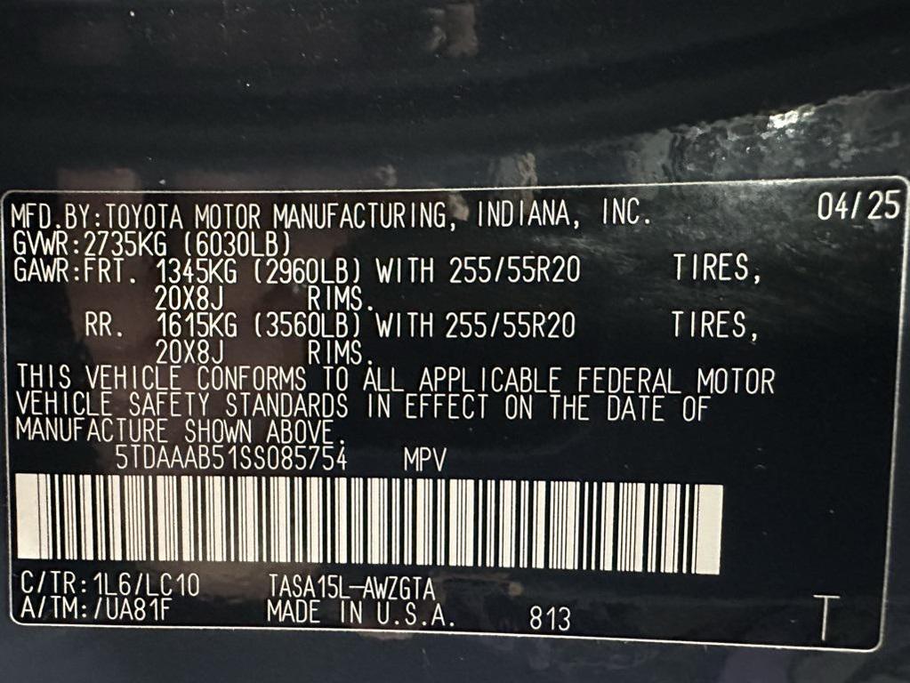 used 2025 Toyota Grand Highlander car, priced at $49,995