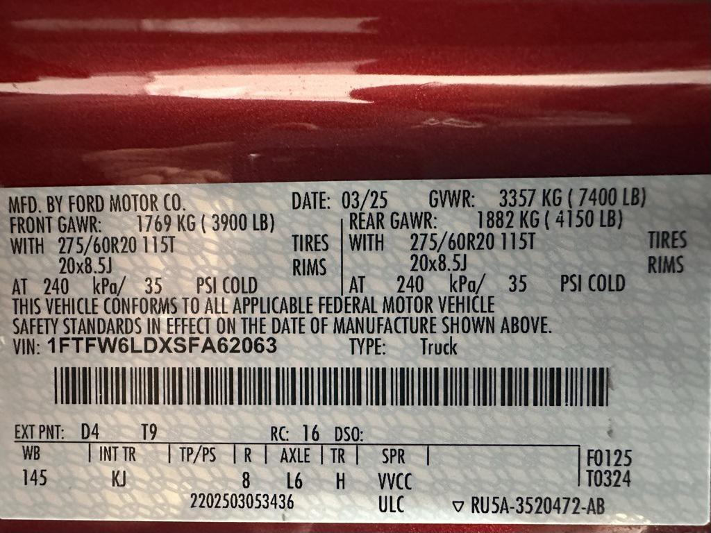 used 2025 Ford F-150 car, priced at $66,495